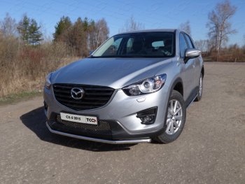 Защита переднего бампера нижняя d42,4 мм ТСС Тюнинг Mazda CX-5 KE рестайлинг (2015-2017) ()