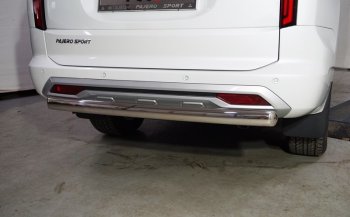 22 999 р. Защита заднего бампера (овальная, d75х42 мм) TCC Mitsubishi Pajero Sport QF рестайлинг (2019-2022)  с доставкой в г. Воронеж. Увеличить фотографию 2