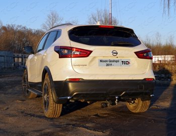 13 349 р. Защита заднего бампера (уголки, d42,4 мм) TCC Nissan Qashqai 2 J11 рестайлинг (2017-2022)  с доставкой в г. Воронеж. Увеличить фотографию 1