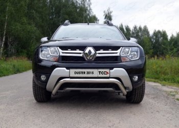 Защита переднего бампера кенгурин 60,3 мм ТСС Тюнинг Renault Duster HS рестайлинг (2015-2021) ()