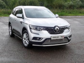 17 649 р. Защита переднего бампера нижняя d60,3 мм ТСС Тюнинг  Renault Koleos  2 (2016-2025) (нержавейка)  с доставкой в г. Воронеж. Увеличить фотографию 1