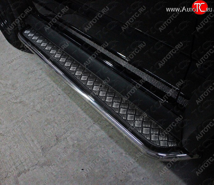 23 899 р. Пороги с площадкой 42,4 мм ТСС Тюнинг Suzuki Jimny JB64 (2018-2025) (серые)  с доставкой в г. Воронеж