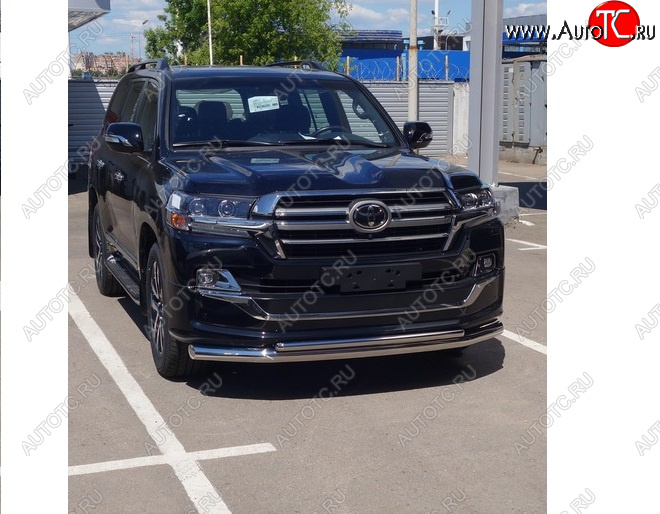 34 799 р. Защита передняя нижняя (двойная) 76,142,4 мм  toylc200exlou18-03  с доставкой в г. Воронеж