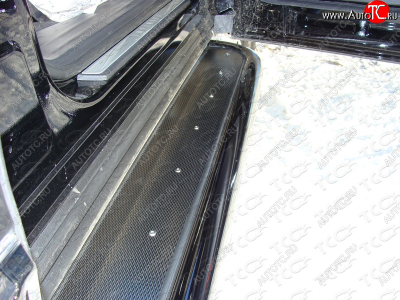 41 749 р. Пороги с площадкой 60,3 мм ТСС Тюнинг Toyota RAV4 XA40 5 дв. дорестайлинг (2012-2015) (нержавейка)  с доставкой в г. Воронеж