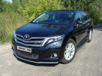 Защита переднего бампера нижняя d42,4 мм ТСС Тюнинг Toyota Venza GV10 рестайлинг (2012-2016) ()