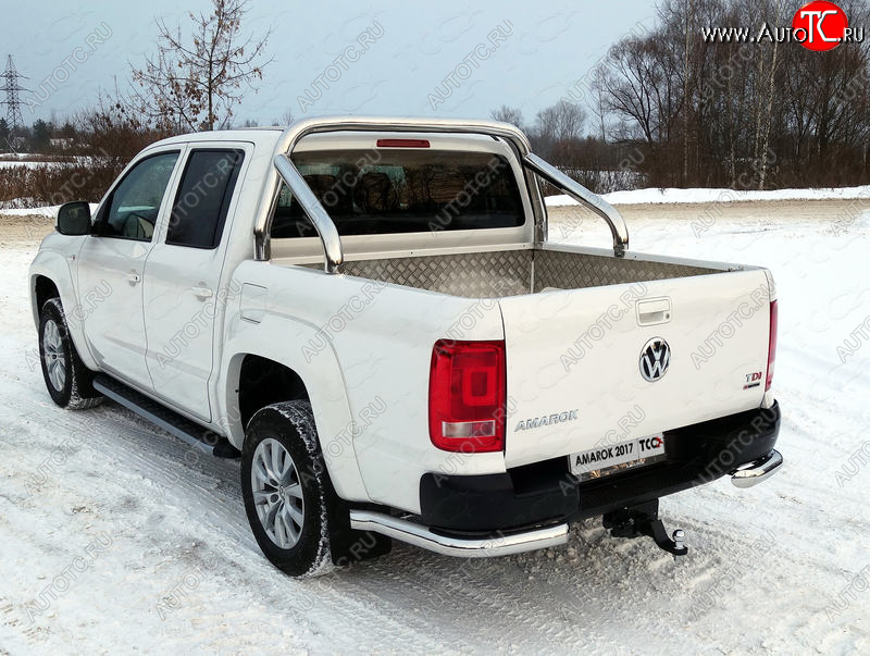 54 999 р. Защита кузова (для кузова) d 76,1 мм ТСС Тюнинг Volkswagen Amarok рестайлинг (2016-2022) (нержавейка)  с доставкой в г. Воронеж