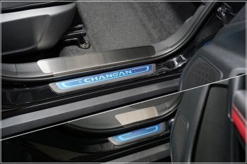 Накладки на пластиковы пороги, ТСС Тюнинг Changan CS55 Plus (2021-2025)