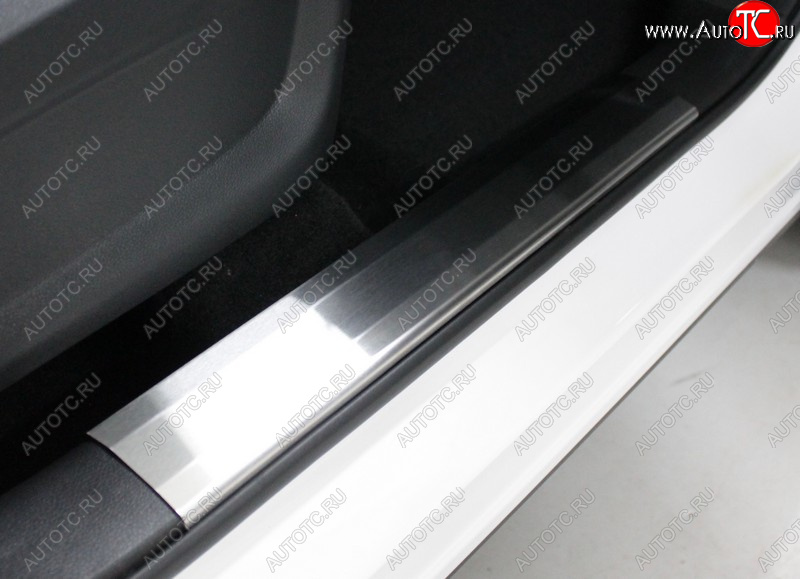 4 199 р. Накладки на пластиковые пороги, ТСС Тюнинг  Chery Tiggo 7 PRO (2019-2025) (лист шлифованный)  с доставкой в г. Воронеж