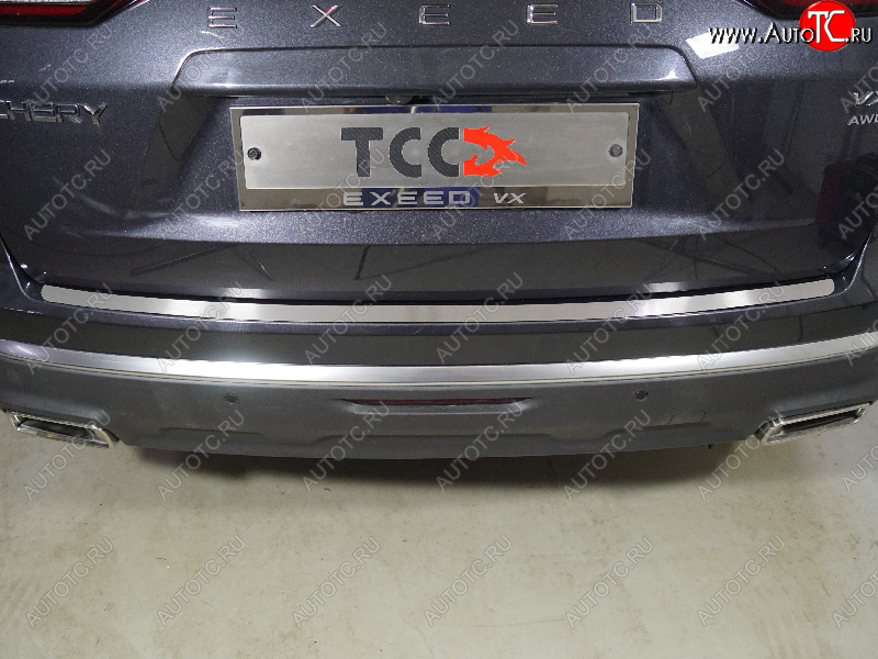 2 349 р. Накладка на задний бампер лист шлифованный, ТСС Тюнинг  EXEED VX (2020-2023) дорестайлинг (Лист шлифованный)  с доставкой в г. Воронеж