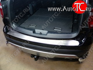 3 999 р. Накладка на задний бампер, ТСС Тюнинг Ford Explorer U502 1-ый рестайлинг, 5 дв. (2015-2018) (Лист шлифованный)  с доставкой в г. Воронеж