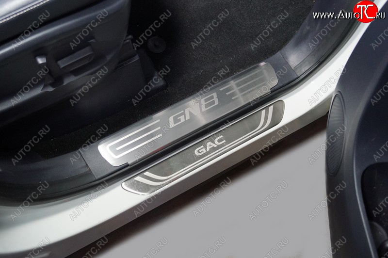 2 999 р. Накладки на пластиковые пороги, ТСС Тюнинг  GAC GN8 (2020-2023) (лист шлифованный надпись GN8)  с доставкой в г. Воронеж