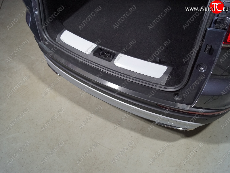 2 179 р. Накладка на задний бампер лист шлифованный, ТСС Тюнинг  Geely Atlas Pro  NL3 (2019-2025) (Лист шлифованный)  с доставкой в г. Воронеж