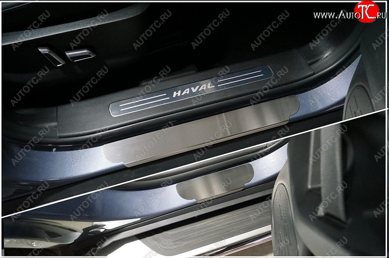 2 399 р. Накладки на пороги, ТСС Тюнинг  Haval Dargo (2022-2025) (лист шлифованный)  с доставкой в г. Воронеж