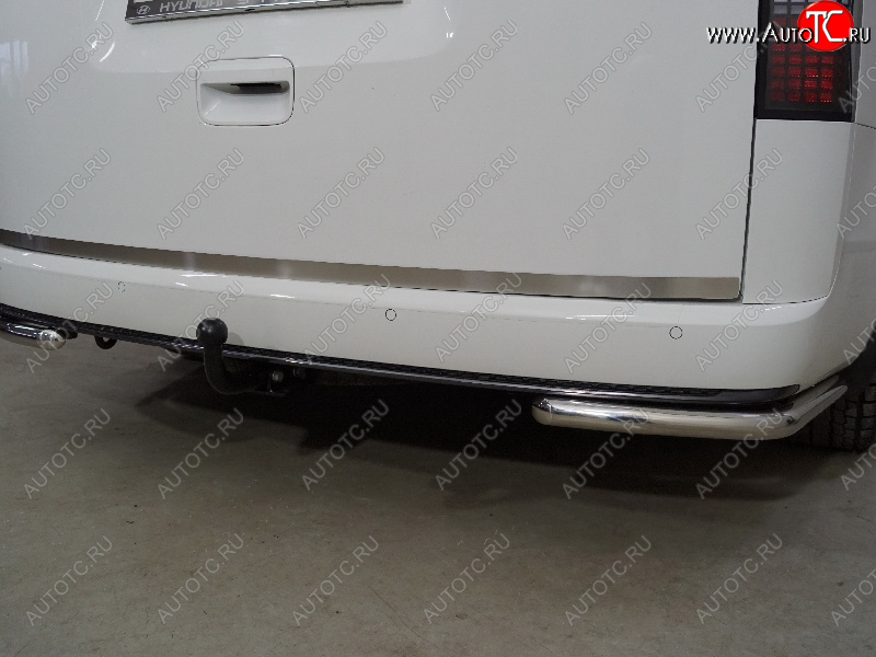 2 689 р. Накладка на заднюю дверь, ТСС Тюнинг  Hyundai Staria  US4 (2021-2022) (Лист шлифованный)  с доставкой в г. Воронеж