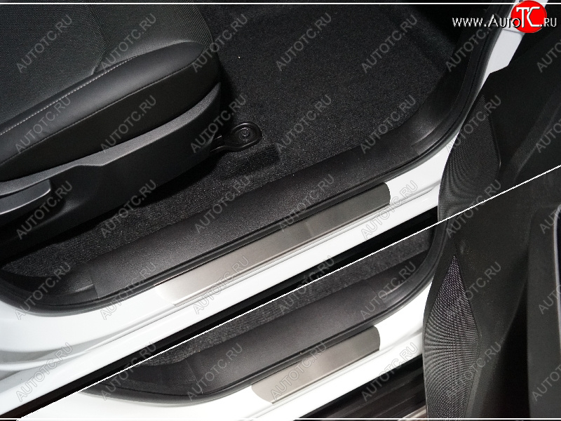 3 799 р. Накладки на пороги, ТСС Тюнинг  Isuzu D-Max  RG (2020-2023) DoubleCab (лист шлифованный)  с доставкой в г. Воронеж