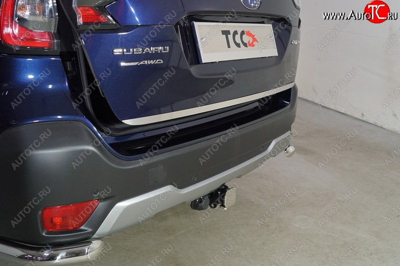 2 349 р. Накладка на заднюю дверь, ТСС Тюнинг  Subaru Outback  BT (2019-2025) универсал (лист шлифованный)  с доставкой в г. Воронеж