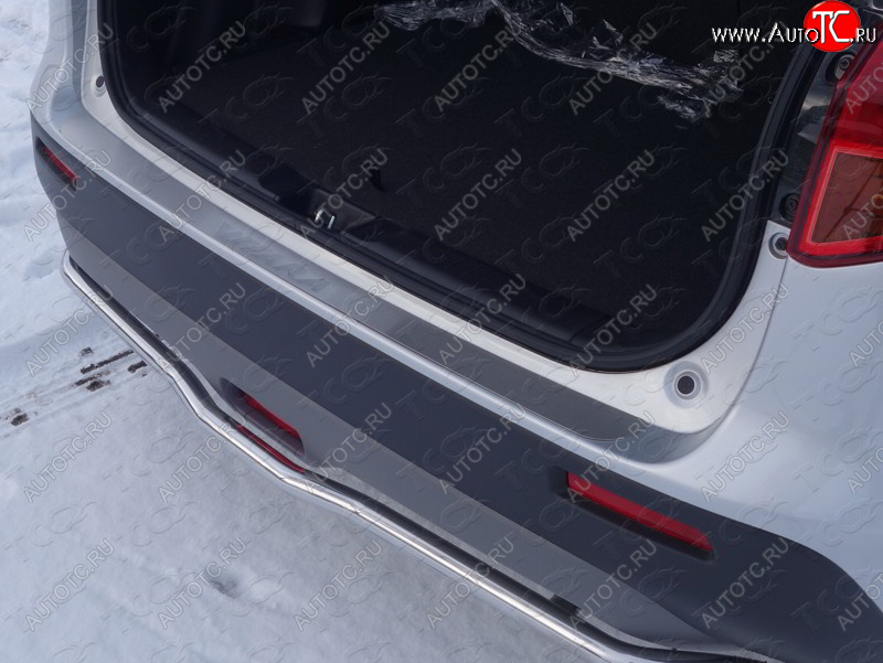 2 999 р. Накладка на задний бампер, ТСС Тюнинг  Suzuki Vitara  LY (2015-2019) дорестайлинг (лист шлифованный надпись Vitara)  с доставкой в г. Воронеж