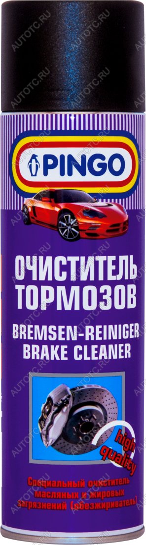 379 р. Очиститель тормозов  500 мл Pingo 85020-0  с доставкой в г. Воронеж