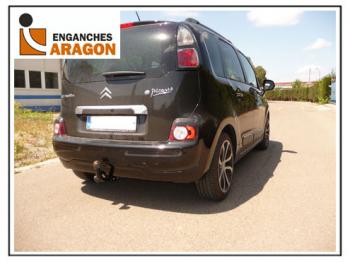 6 649 р. ТСУ для CITROEN C3 Picasso 2009-, Тип шара: Горизонтальный, условно-съемный (лебединая шея) (A)  Ситроен C3 Пикассо Aragon e1223aa  с доставкой в г. Воронеж. Увеличить фотографию 1