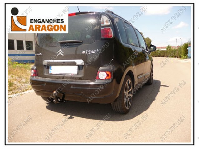 6 649 р. ТСУ для CITROEN C3 Picasso 2009-, Тип шара: Горизонтальный, условно-съемный (лебединая шея) (A)  Ситроен C3 Пикассо Aragon e1223aa  с доставкой в г. Воронеж