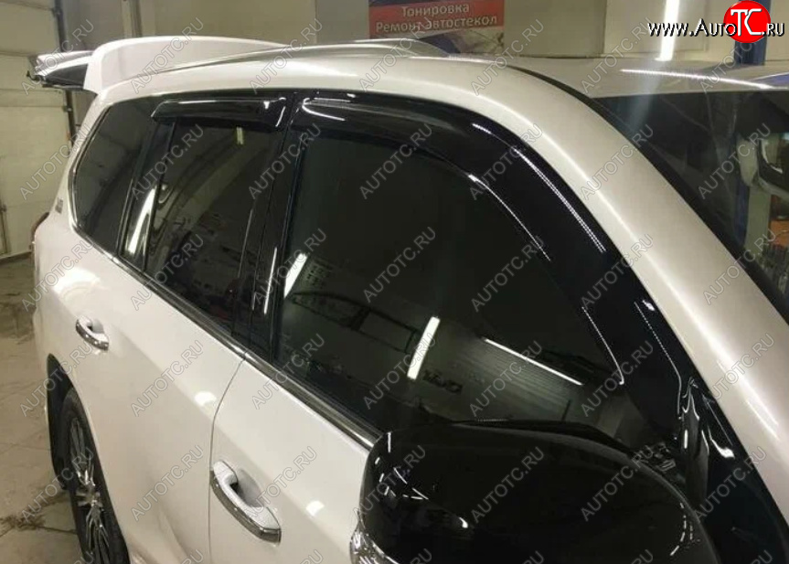 879 р. Дефлекторы окон SIM Toyota Land Cruiser 200 дорестайлинг (2007-2012)  с доставкой в г. Воронеж