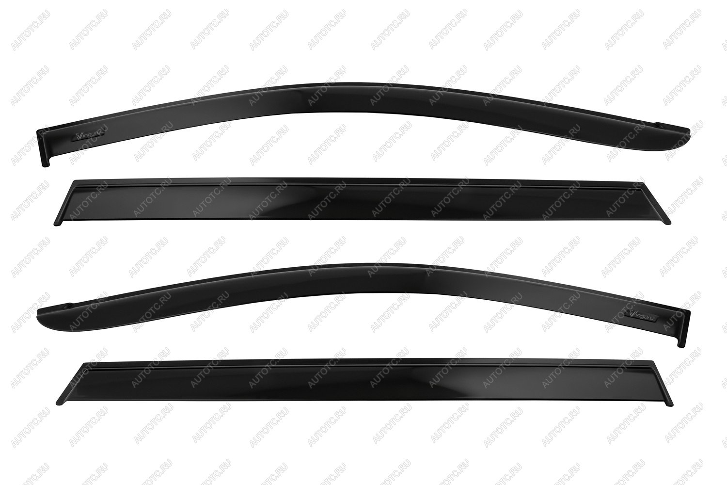 4 289 р. Дефлекторы окон Vinguru NISSAN Pathfinder 2012-2017, 2016-2020 накладныескотч к-т 4 шт. литьевой поликарбонат  Ниссан Патфайндер Vinguru afv90734  с доставкой в г. Воронеж