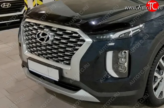3 689 р. Дефлектор капота SIM Hyundai Palisade LX2 (2018-2022)  с доставкой в г. Воронеж