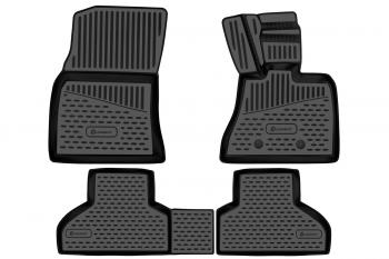 4 599 р. Коврики 3D в салон подходят для BMW X5, 2013-2018, П.Р. кроссовер, 4шт. (полиуретан)  БМВ Х5 Element element3d02086210k  с доставкой в г. Воронеж. Увеличить фотографию 1