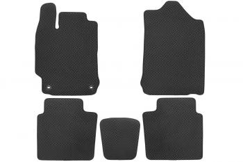 2 999 р. Коврики в салон EVA подходят для TOYOTA Camry (XV50,XV55) (VII, VIIr, r2), 2011-2018 (черная окантовка), 5шт.  Тойота Камри Klever eva.b.0504805622110kh  с доставкой в г. Воронеж. Увеличить фотографию 2