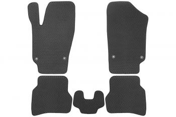 3 079 р. Коврики в салон EVA подходят для подходят для VOLKSWAGEN Polo V, Vr,  2009-2020 (черная окантовка), 5шт.  Фольксваген Поло Klever eva.b.0505102822110k  с доставкой в г. Воронеж. Увеличить фотографию 1