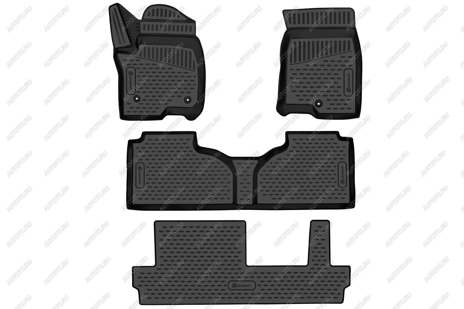 4 849 р. Коврики 3D в салон подходят для CHEVROLET Tahoe (V), 2020-, внед., цельное сид. 2 ряда, 4 шт  Шевроле Тахо Element element3dan0025210k  с доставкой в г. Воронеж