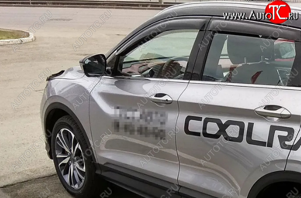 3 199 р. Дефлекторы окон SIM Geely Coolray SX11 дорестайлинг (2018-2023)  с доставкой в г. Воронеж