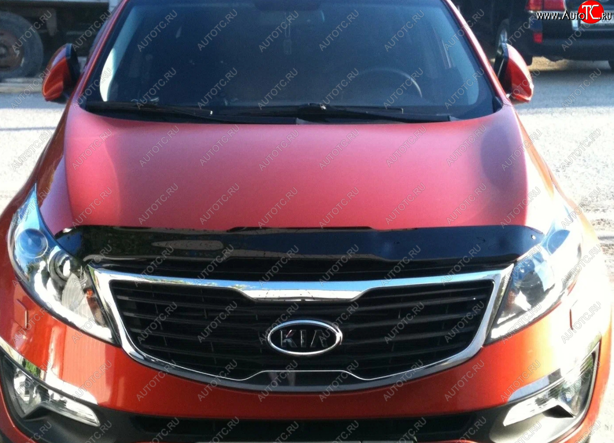 3 299 р. Дефлектор капота SIM  KIA Sportage  5 NQ5 (2021-2025)  с доставкой в г. Воронеж