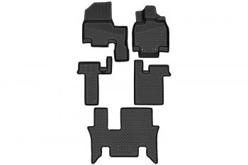 4 199 р. Коврики 3D в салон подходят для HONDA Stepwgn (V(RP1)-VI(RP6)) 2017-, П.Р, 8 мест, минивэн, гибрид, 5шт. (полиуретан)  Хонда  Хонда Степвгн Element element3dan0436210k  с доставкой в г. Воронеж. Увеличить фотографию 1