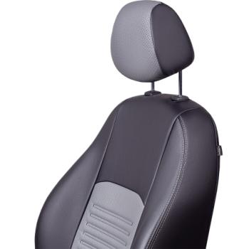6 799 р. Комплект чехлов для сидений (РЗС 60/40 3Г Илана+Орегон) ТУРИН СТ Lord Autofashion Geely GC6 (2014-2017) (черный, вставка серая, строчка серая)  с доставкой в г. Воронеж. Увеличить фотографию 4