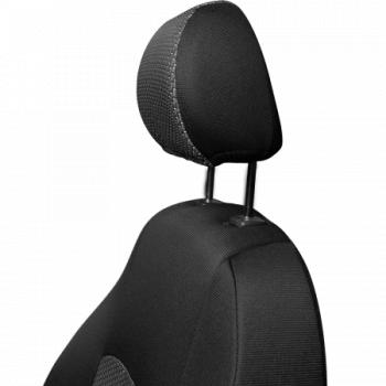 5 749 р. Комплект чехлов для сидений (РЗС 40/60 2П Жаккард) Дублин Lord Autofashion Hyundai Accent седан ТагАЗ (2001-2012) (черный, вставка Зигзаг серая)  с доставкой в г. Воронеж. Увеличить фотографию 4