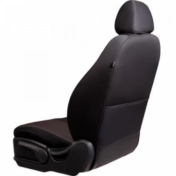 5 399 р. Комплект чехлов для сидений (ЦЗС Жаккард) Дублин Lord Autofashion  Лада 2107 (1982-2012) (черный, вставка Ёж красная)  с доставкой в г. Воронеж. Увеличить фотографию 2