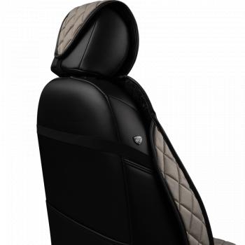 2 349 р. Накидка на сиденье (1 место Хами) ФЕНИКС ст РОМБ Lord Autofashion   (светло-серый, строчка серая)  с доставкой в г. Воронеж. Увеличить фотографию 10