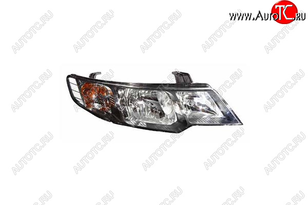 4 199 р. Правая фара (с механическим корректором) GAMMA KIA Cerato 2 TD седан (2008-2013)  с доставкой в г. Воронеж