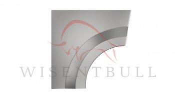 Левая задняя ремонтная арка (внешняя) Wisentbull Peugeot 107 PM хэтчбэк 5 дв. дорестайлинг (2005-2009)