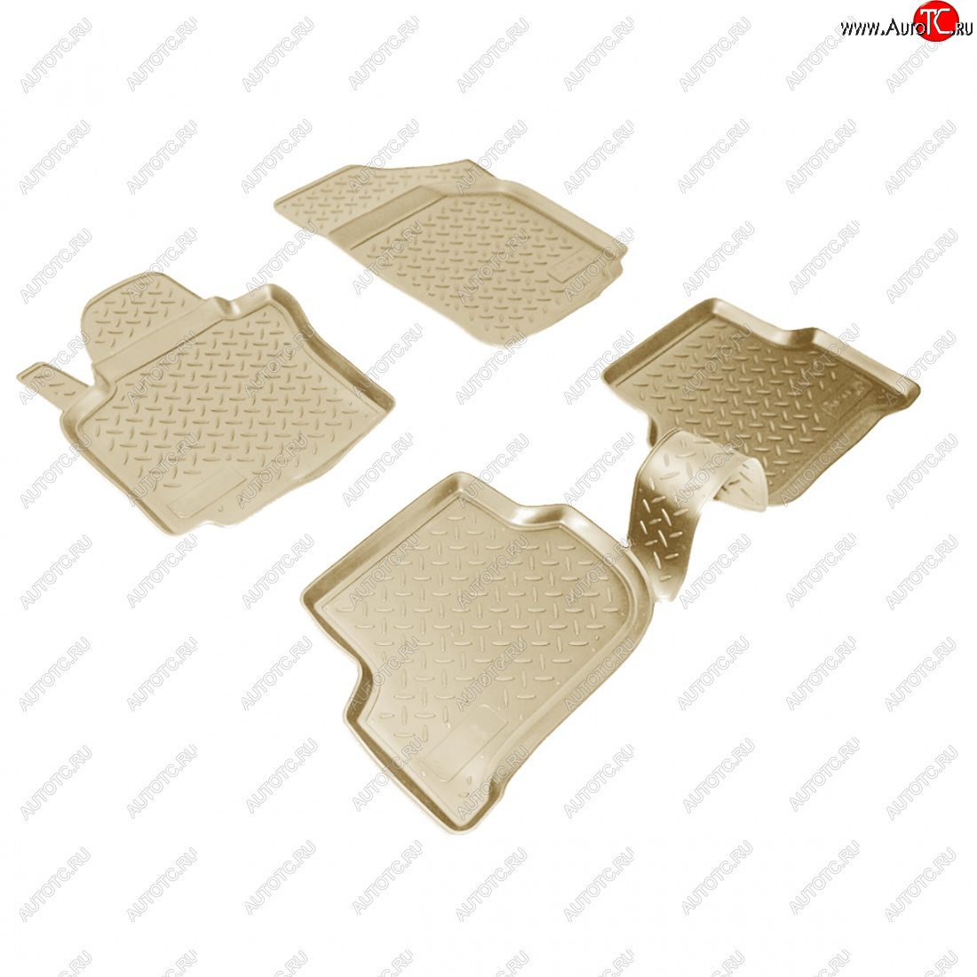 3 089 р. Коврики салонные Norplast  Seat Altea  5P (2004-2009) дорестайлинг (бежевый)  с доставкой в г. Воронеж