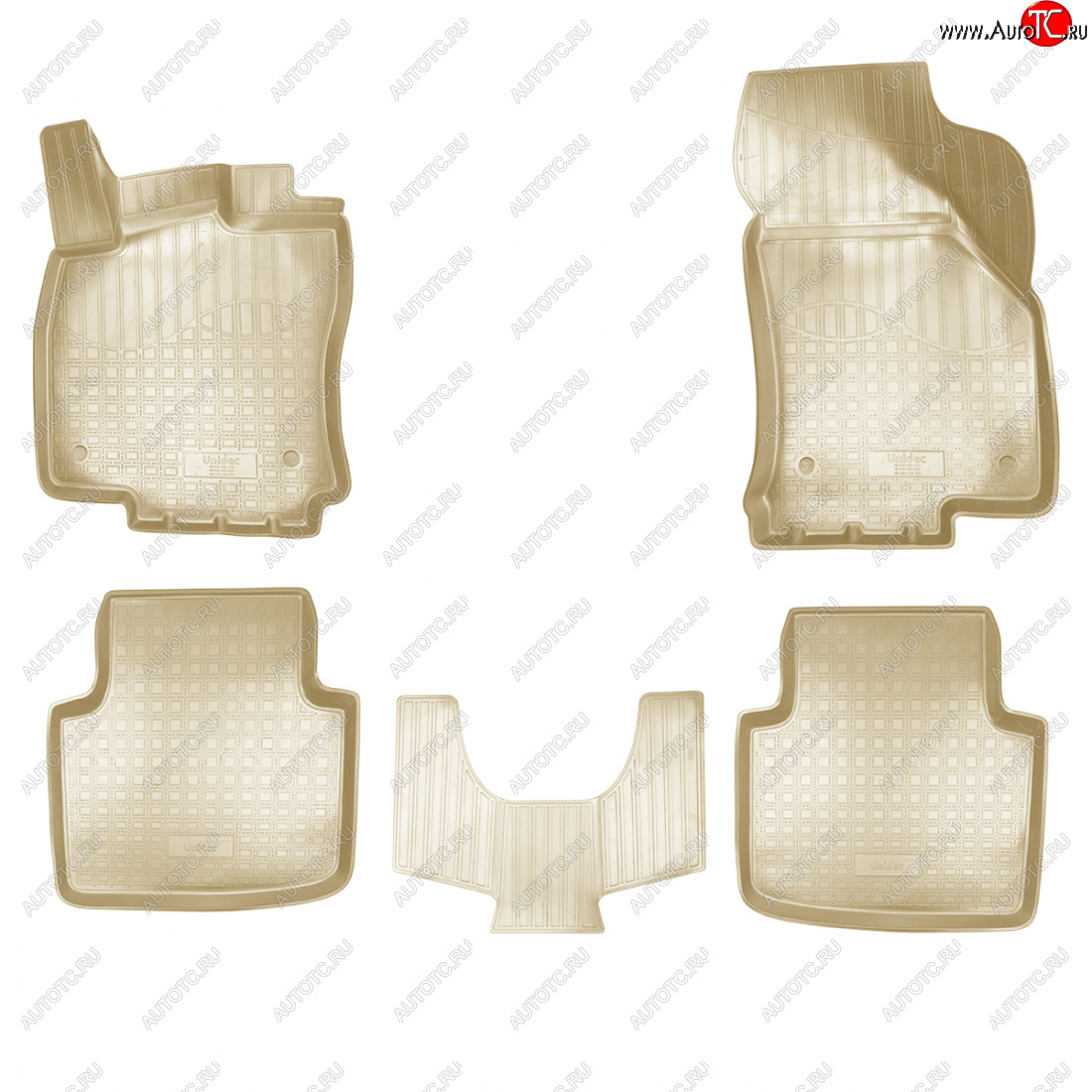 3 399 р. Коврики салонныеI 3D Norplast  Skoda Superb  B8 (3V) (2015-2019) лифтбэк дорестайлинг (бежевый)  с доставкой в г. Воронеж