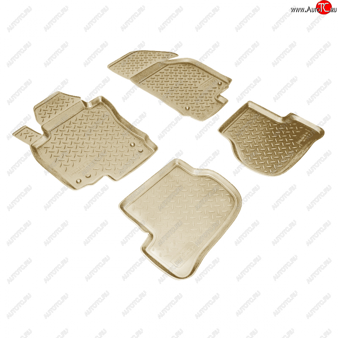 2 759 р. Коврики салонные Norplast  Volkswagen Golf  6 (2008-2014) хэтчбэк 5 дв. (бежевый)  с доставкой в г. Воронеж