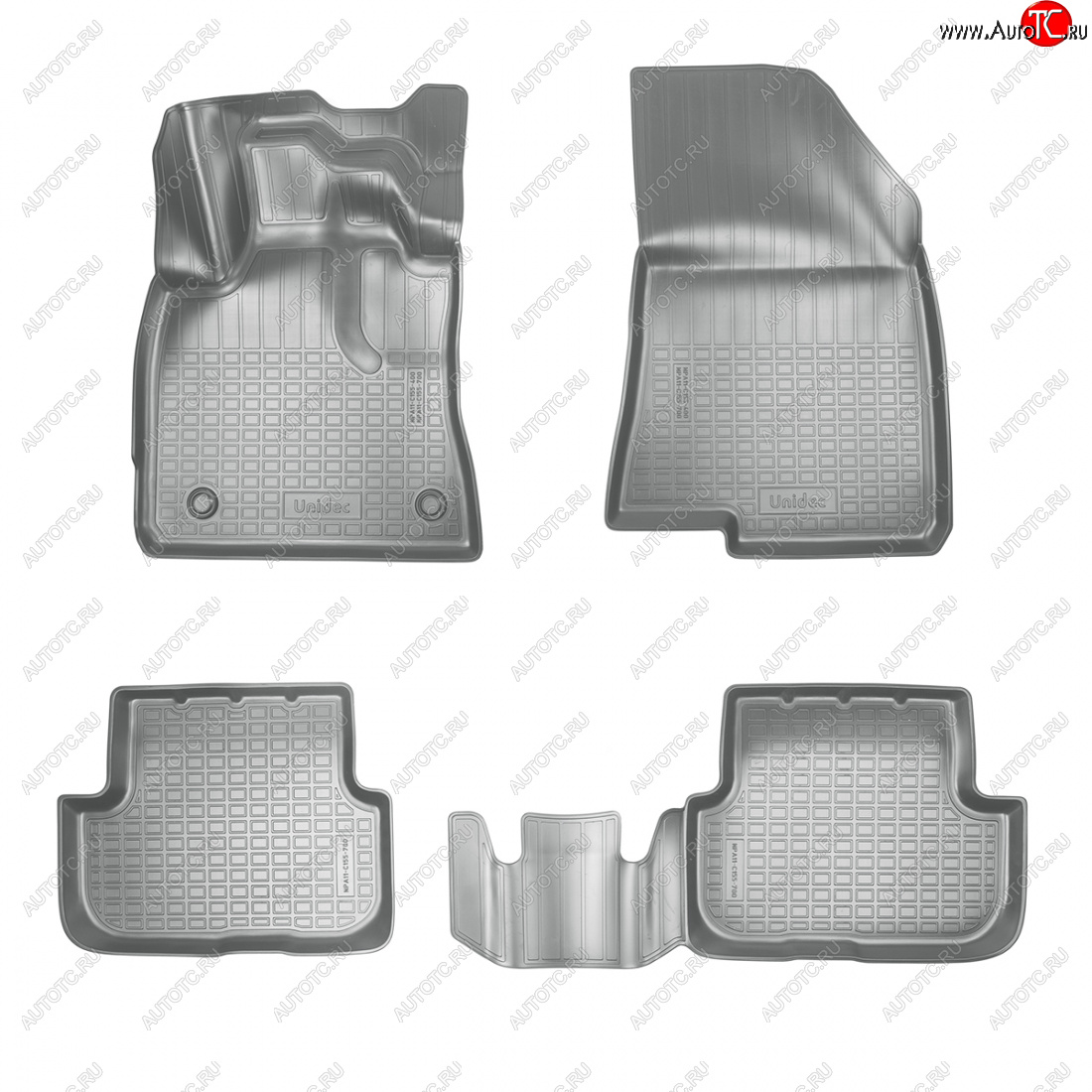 2 899 р. Коврики салонные Norplast  Dacia Sandero  BJ1 - Sandero Stepway  BJ1 (серый)  с доставкой в г. Воронеж