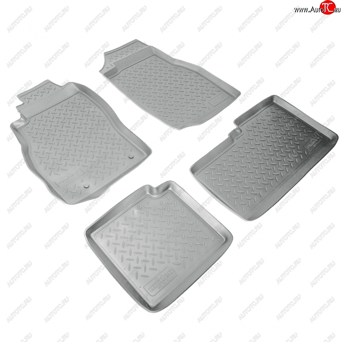 3 299 р. Коврики салонные Norplast  Nissan Patrol  5 (2004-2010) Y61 2-ой рестайлинг (серый)  с доставкой в г. Воронеж