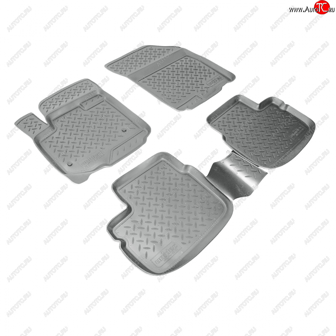 2 859 р. Коврики салонные  Norplast  Suzuki SX4 ( GYC21S,  YA21S,YB21S) (2006-2012) дорестайлинг седан, дорестайлинг, хэтчбэк (серый)  с доставкой в г. Воронеж