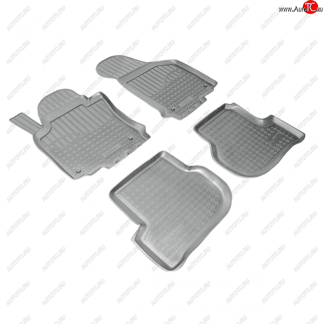 2 759 р. Коврики салонные Norplast  Skoda Octavia  A5 (2004-2013) дорестайлинг лифтбэк, дорестайлинг универсал, лифтбэк рестайлинг, рестайлинг универсал (серый)  с доставкой в г. Воронеж