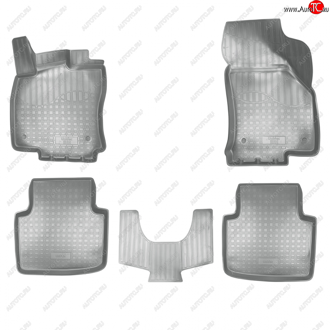 3 399 р. Коврики салонные Norplast  3D  Skoda Superb  B8 (3V) (2015-2019) лифтбэк дорестайлинг (серый)  с доставкой в г. Воронеж