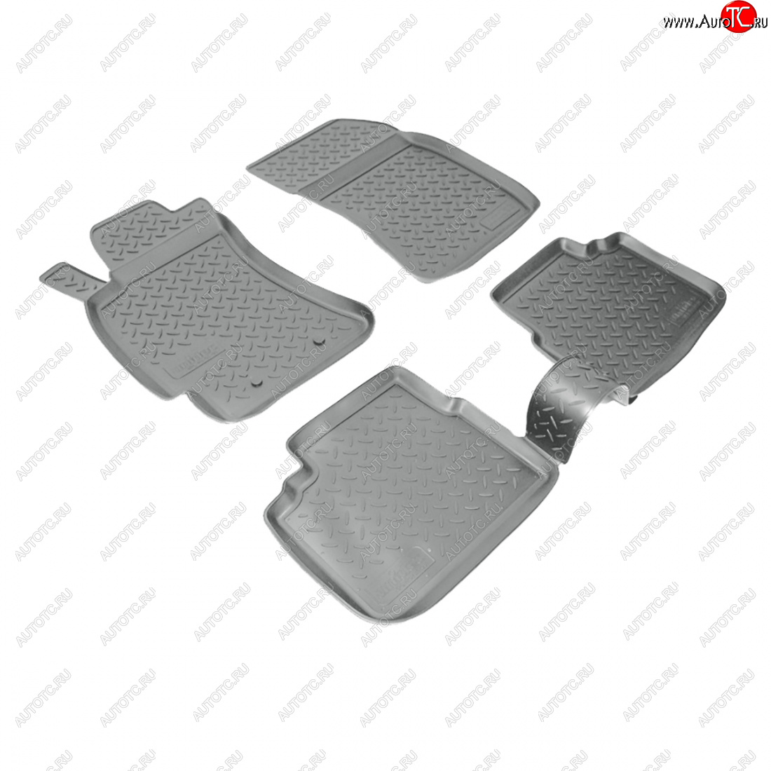 3 299 р. Коврики салонные Norplast  Subaru Forester  SH (2008-2013) (серый)  с доставкой в г. Воронеж