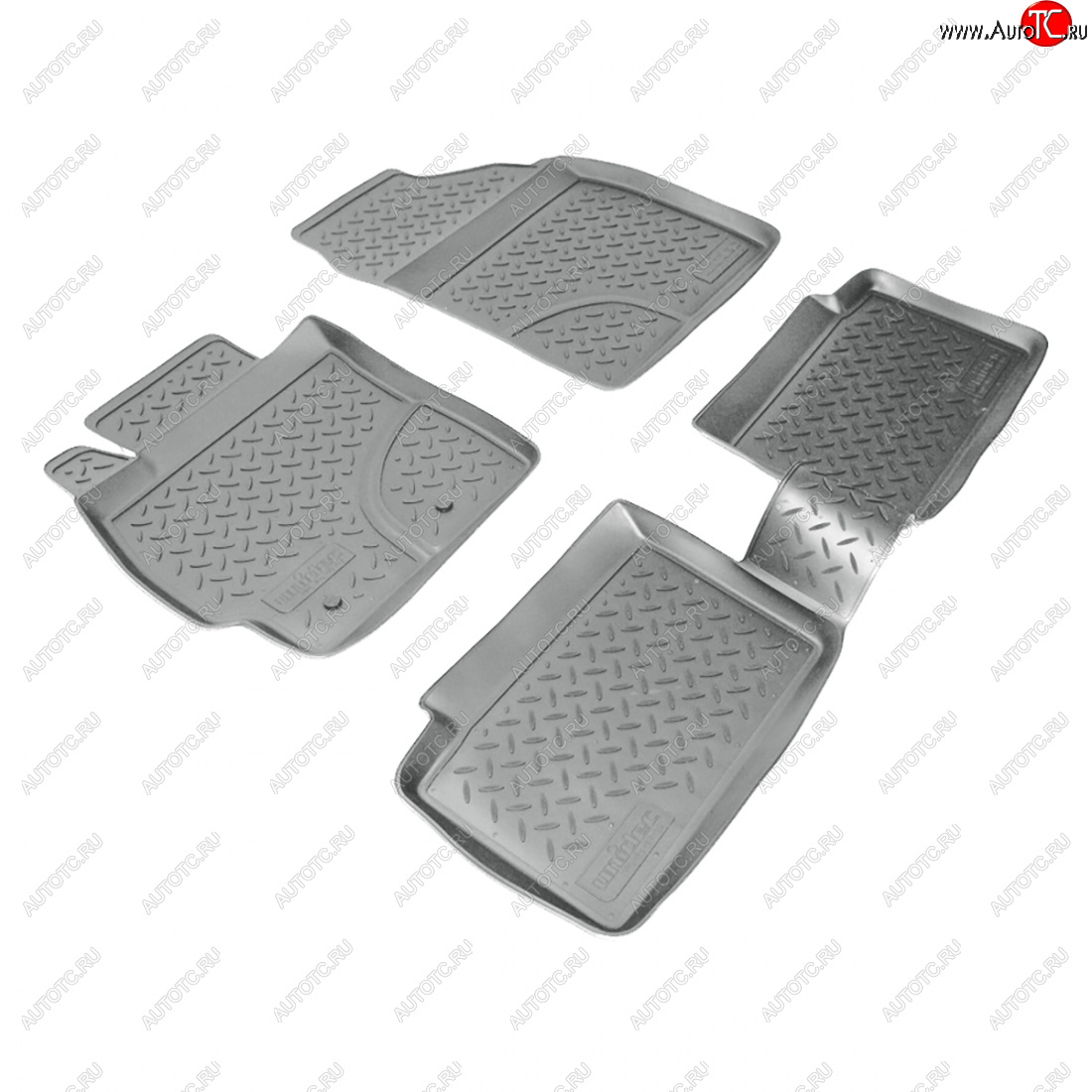 2 699 р. Коврики салонные  Norplast  Toyota Auris  E150 (2006-2012) хэтчбэк 5 дв. дорестайлинг, хэтчбэк 5 дв. рестайлинг (серый)  с доставкой в г. Воронеж